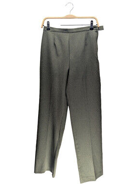 First Option Dress Pants Pull-On Straight Leg Olive Green